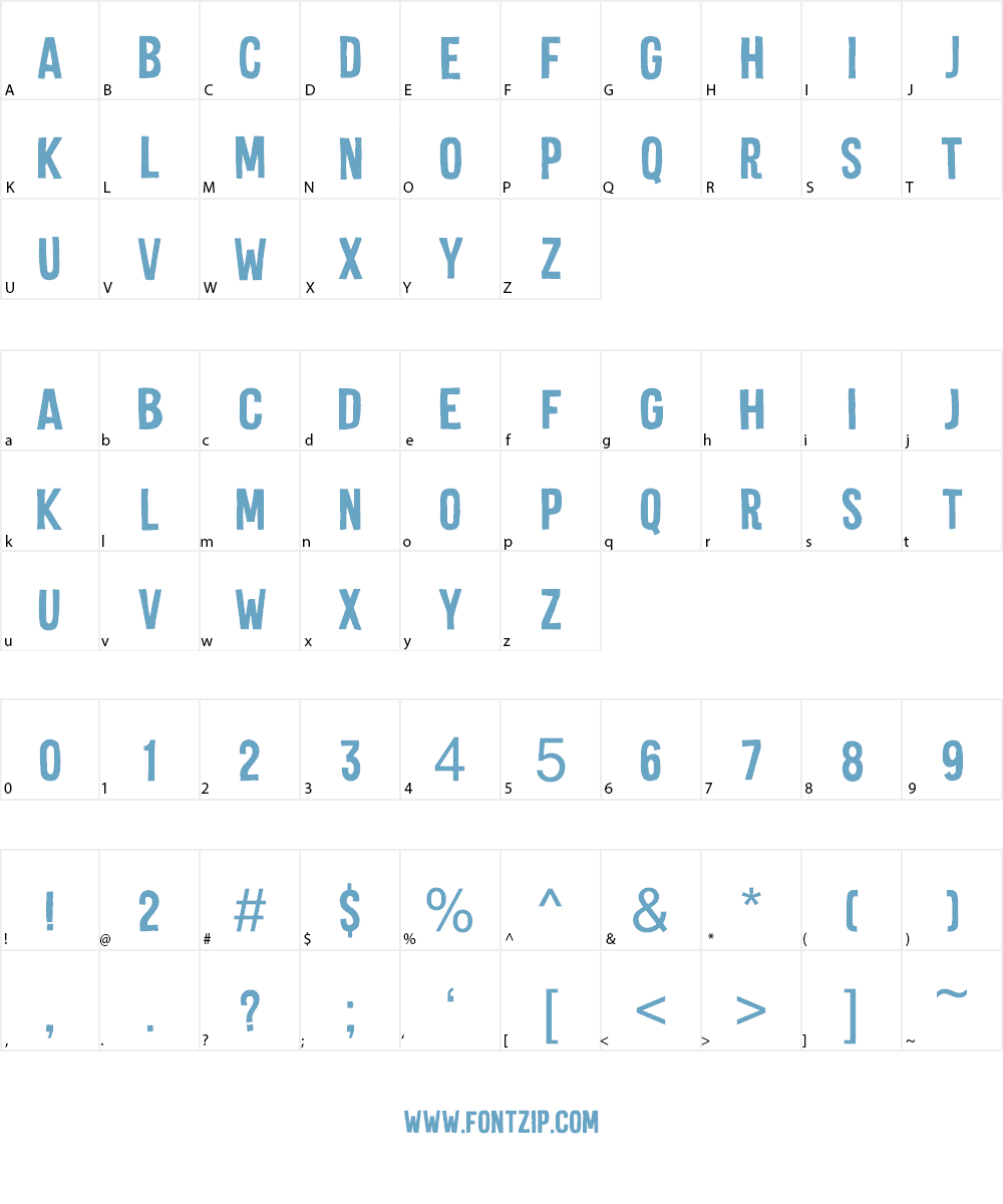 Silent Echo DEMO Font Character